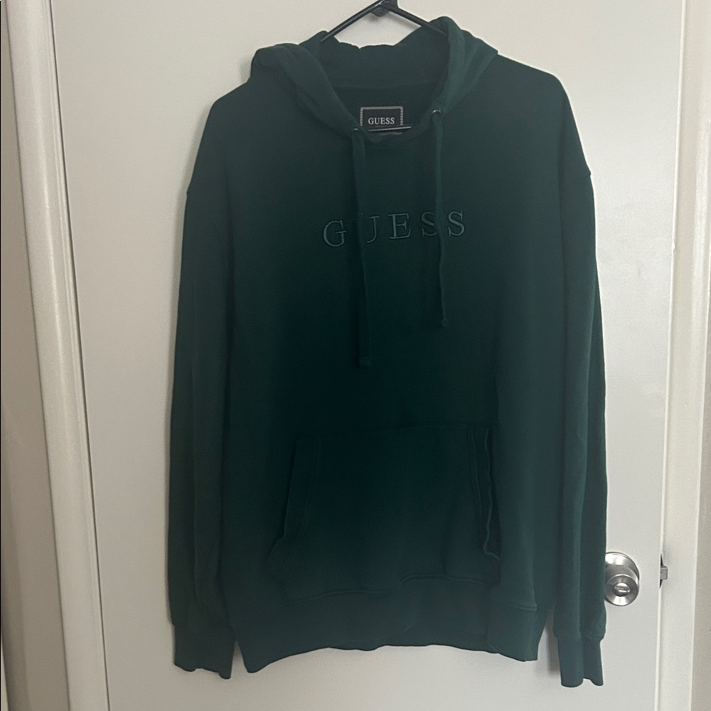 GUESS Dark Green Pullover Hoodie